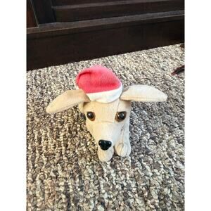 Chihuahua Dog Plush Stuffed Animal Christmas Holiday Santa Hat Taco Bell